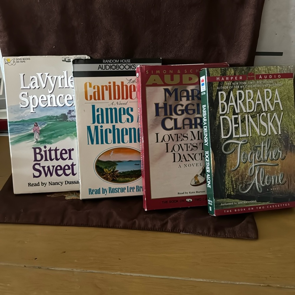 4 audio Book sets Bitter sweet, Together Alone ,Caribbean, Loves Music & 2 dance